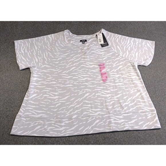 Jones New York Women’s Sleep Shirt Size XXL Short Sleeve Top Only - Picture 1 of 8